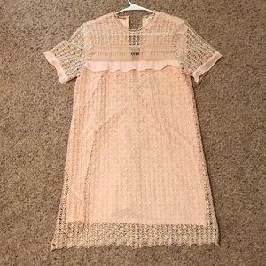 Light pink lace dress